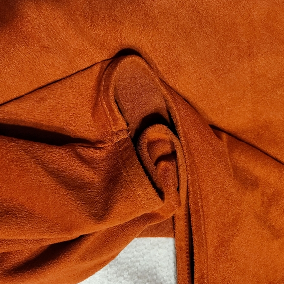 VINTAGE MADE IN THE USA Faux suede long hippie boho y2k in perfect  condition - Picture 13 of 14